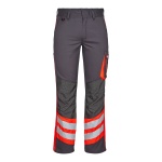 ARBEITSHOSE | CARGO HOSE - 2870-217 von ENGEL / Farbe:Grau/Rot / 65% Polyester, 35% Baumwolle, 250 g/m2, mechanischer Stretch