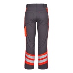 ARBEITSHOSE | CARGO HOSE - 2870-217 von ENGEL / Farbe:Grau/Rot / 65% Polyester, 35% Baumwolle, 250 g/m2, mechanischer Stretch