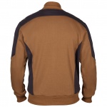 Galaxy Sweat Cardigan 8830-233 von ENGEL / Farbe: Toffee Brown/Anthrazit Grau / mit Kragen / 65% Polyester/35% Baumwolle geklebt mit 100% Polyester Microfleece, 300 g/m2