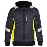 ARBEITSJACKE | CARGO STEPPJACKE - 1870-224 von ENGEL / Farbe: Schwarz/Gelb / 100% Polyamid, 54 g/m2