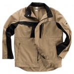 ARBEITSJACKE | Bundjacke INFLAME von BEB / Farbe: Sand/Schwarz / 65% Polyester, 35% Baumwolle, 245 g/m