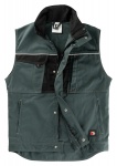 ARBEITSWESTE | Weste INFLAME von BEB / Farbe: Spruce green/Schwarz / 65% Polyester, 35% Baumwolle, 245 g/m